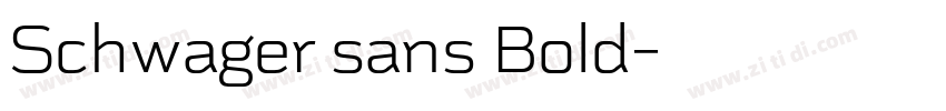 Schwager sans Bold字体转换